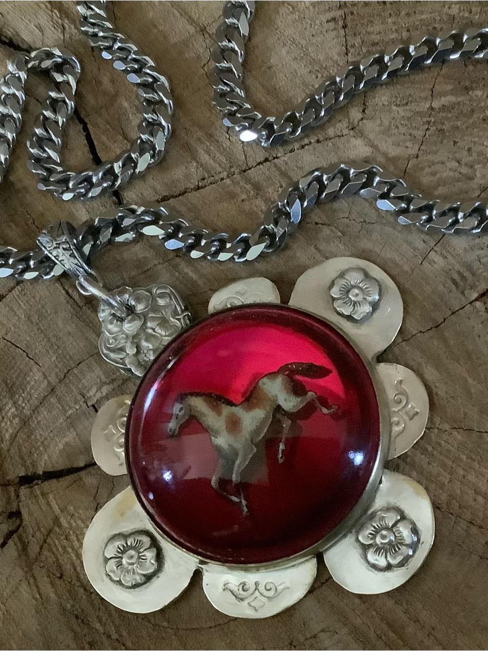 Painted Pony Horse Necklace - Picture 8 of 8